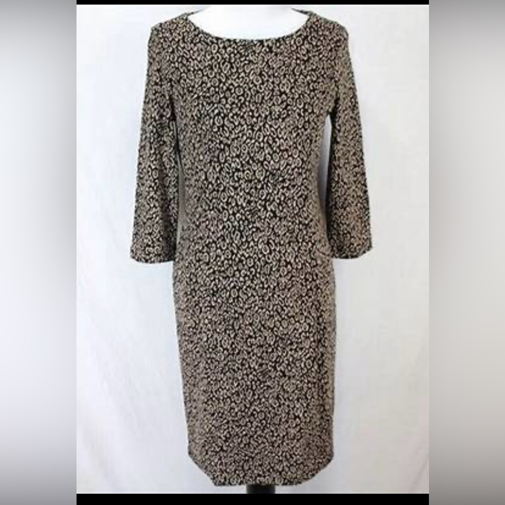 Chico’s So Slimming animal print 3/4 sleeve dress 1.0